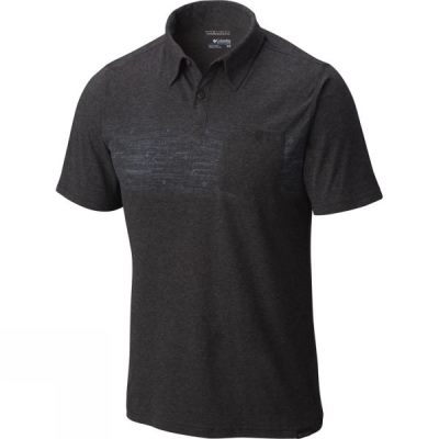 Camisa Columbia Trail Shaker Polo Hombre Negras - Chile PZE279614